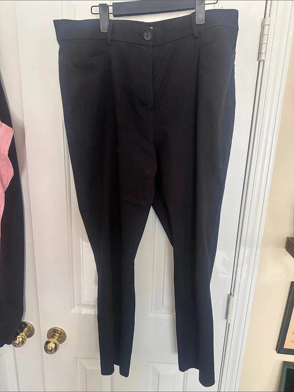 LOFT Curvy Skinny Ankle Pants Black Size 12 Like New